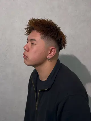 ショート パーマ メンズ X メンズ特化/ 中村郁人のヘアスタイル