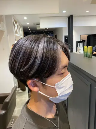 ショート カラー メンズ 柴田 枝利子のヘアスタイル