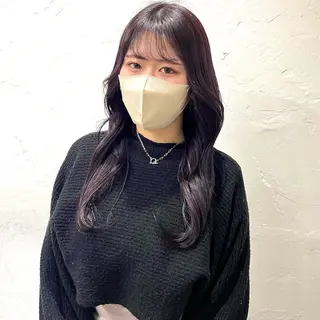 セミロング 無料カットモデル ユナのヘアスタイル