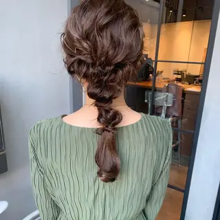 ロング ヘアアレンジ 野々村 朋美のヘアスタイル