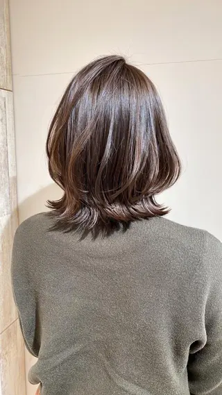 ミディアム 前髪顔まわりカット 🌈中村海聖のヘアスタイル