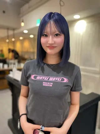 ミディアム 梅田韓国ヘア kiara🩷彡のヘアスタイル