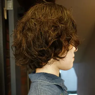 ショート パーマ ヘアアレンジ 🌐サトウ リョウ🌐のヘアスタイル