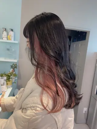 ロング カラー ヘアアレンジ 🎀 yuuka🎀のヘアスタイル