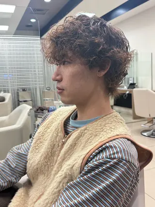 ショート パーマ カーリーパーマ/ 透明ｶﾗｰ/MIKUのヘアスタイル