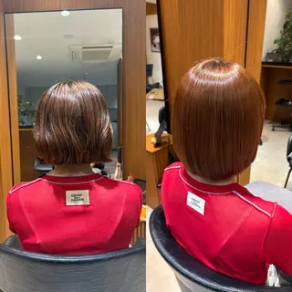 ミディアム パーマ 酸性ストレート/ yukinaのヘアスタイル