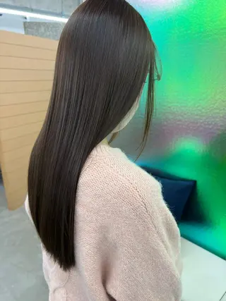 セミロング カラー パーマ ヘアアレンジ 【ヘアケア特化型】 newi天王寺のヘアスタイル