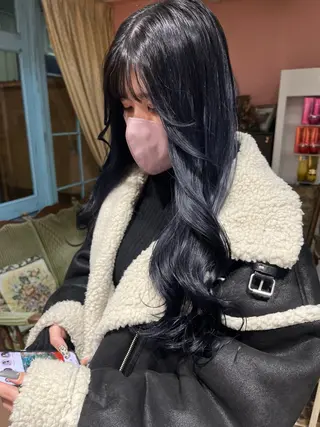 ロング カラー rotika by Doll hair所属・RYOKA/ 透明感カラー/韓国風のヘアスタイル