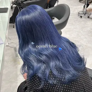 ロング カラー 韓国っぽ♡寒色/暗髪 🫧MOEKA🦋のヘアスタイル