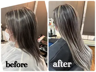 ロング Navy （ネイビー）のヘアスタイル