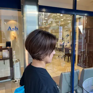 ショート 大人透明感艶カラー 寺田稜のヘアスタイル