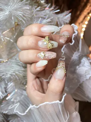 ネイル 23時まで❤︎韓国、 ワンホンネイルのネイルデザイン