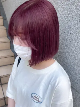 ミディアム カラー ヘアアレンジ 💗💗韓国レイヤー yu-ki💗💗のヘアスタイル