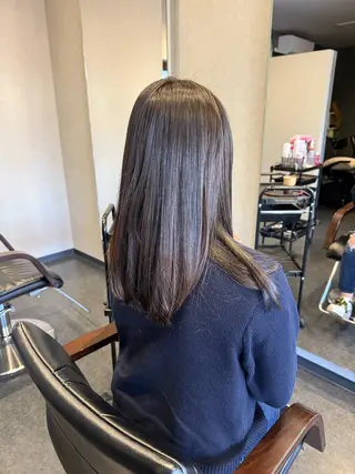 セミロング 髪質改善⚡️カラー 🍀武久 誠🍀のヘアスタイル