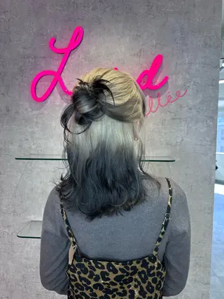 ミディアム カラー ヘアアレンジ 原宿/似合わせ/髪質 改善/レイヤー/優希のヘアスタイル