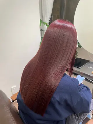 ロング カラー 赤み無し柔らかカラー 【梅田】madokaのヘアスタイル