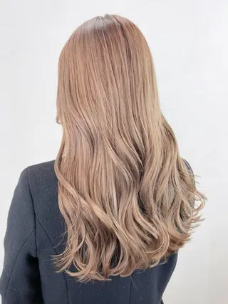 セミロング カラー ヘアアレンジ パーマ ITbyALBUM 下北沢店のヘアスタイル