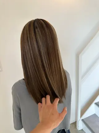 セミロング カラー 北九州美容室 🇰🇷mahiroのヘアスタイル