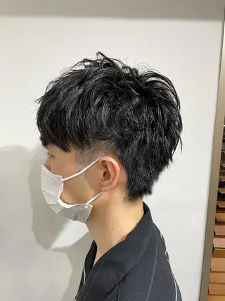 メンズ 🐬脱白髪染めカラー 清水大世🐬のヘアスタイル