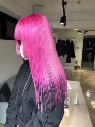 ロング カラー 暖色カラー🍒 ケアブリーチ/akiのヘアスタイル