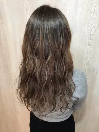 ロング カラー 髪質改善×METEO 店長 貞松直也のヘアスタイル