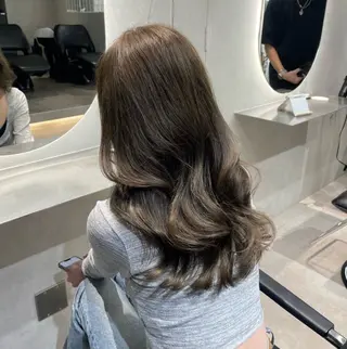 ロング カラー 縮毛👱🏽‍♀️ 🎀海外ハイライトのヘアスタイル