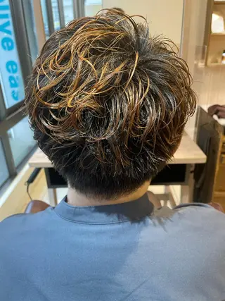 ショート パーマ メンズ 辻堂メンズ特化 YU-YAのヘアスタイル