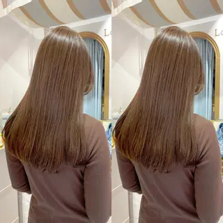 ミディアム レイヤーカット /透明感カラー西田のヘアスタイル