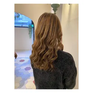 ロング カラー 菊池大一 溝の口パーマのヘアスタイル