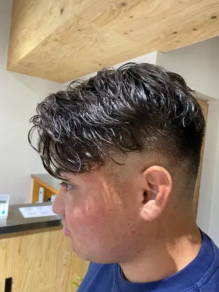 パーマ メンズ メンズブリーチカラー /パーマ ごーた立川のヘアスタイル