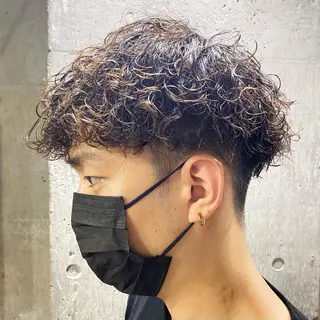 パーマ メンズ メンズブリーチカラー /パーマ ごーた立川のヘアスタイル