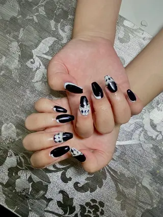 ネイル I-nailロング /ワンホン/キラキラのネイルデザイン