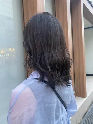 ミディアム 藤原 侑香のヘアスタイル