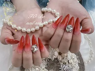 ロング Nail Salon To Be珈月のネイルデザイン