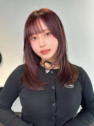 セミロング カラー ワンホンヘア ケラチン/Kaitoのヘアスタイル