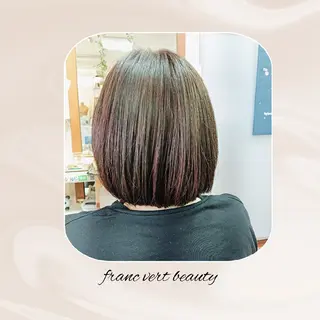 ショート あや/くせ毛美容師 による縮毛矯正のヘアスタイル