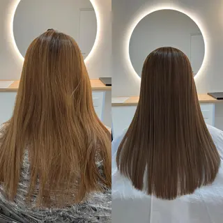 ロング カラー ヘアアレンジ キッズ 横浜関内髪質改善 re:Magoのヘアスタイル