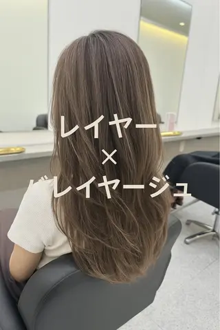 セミロング カラー ヘアアレンジ 久米 治仁のヘアスタイル