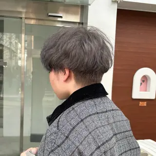 ショート カラー メンズ オリーブ/縮毛♡ Natsuno🩰のヘアスタイル