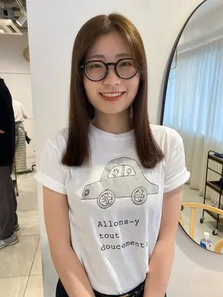 セミロング knock所属・knock　國友 華乃のヘアスタイル