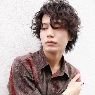 メンズ ショート パーマ Mens salon ANDYのヘアスタイル