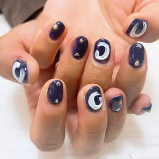 ネイル ⭐︎休業中の練習⭐︎ JNA認定講師髙橋のネイルデザイン