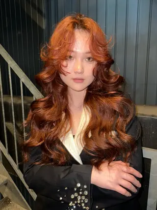 ロング カラー ヘアアレンジ MIYU/ニュアンス /艶カラーのヘアスタイル