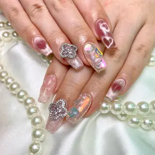 ネイル アヤメネイル 最新チップスカルプのネイルデザイン