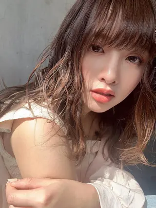 ロング カラー SAKURA 原宿所属・なかの たくみのヘアスタイル