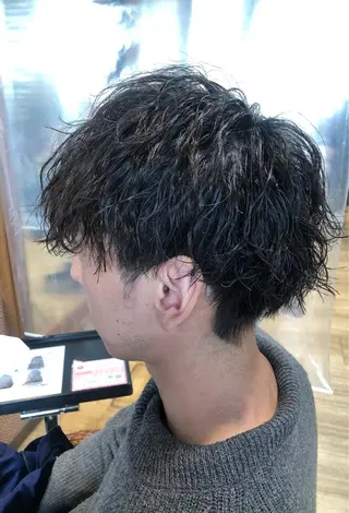 ショート パーマ メンズ パーマ/ハイトーン スパイキー/神田正紀のヘアスタイル