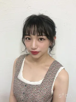 ミディアム カラー GLROW haruhiのヘアスタイル