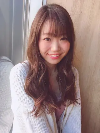 ロング カラー ヘアアレンジ 當間 大知のヘアスタイル