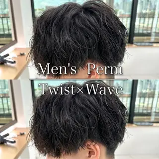 メンズ 白髪ぼかし/白髪 メッシュ/ゆうとのヘアスタイル