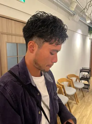 パーマ メンズ GO TODAY シェアサロン 表参道Flos店所属・nishi fuyumiのヘアスタイル